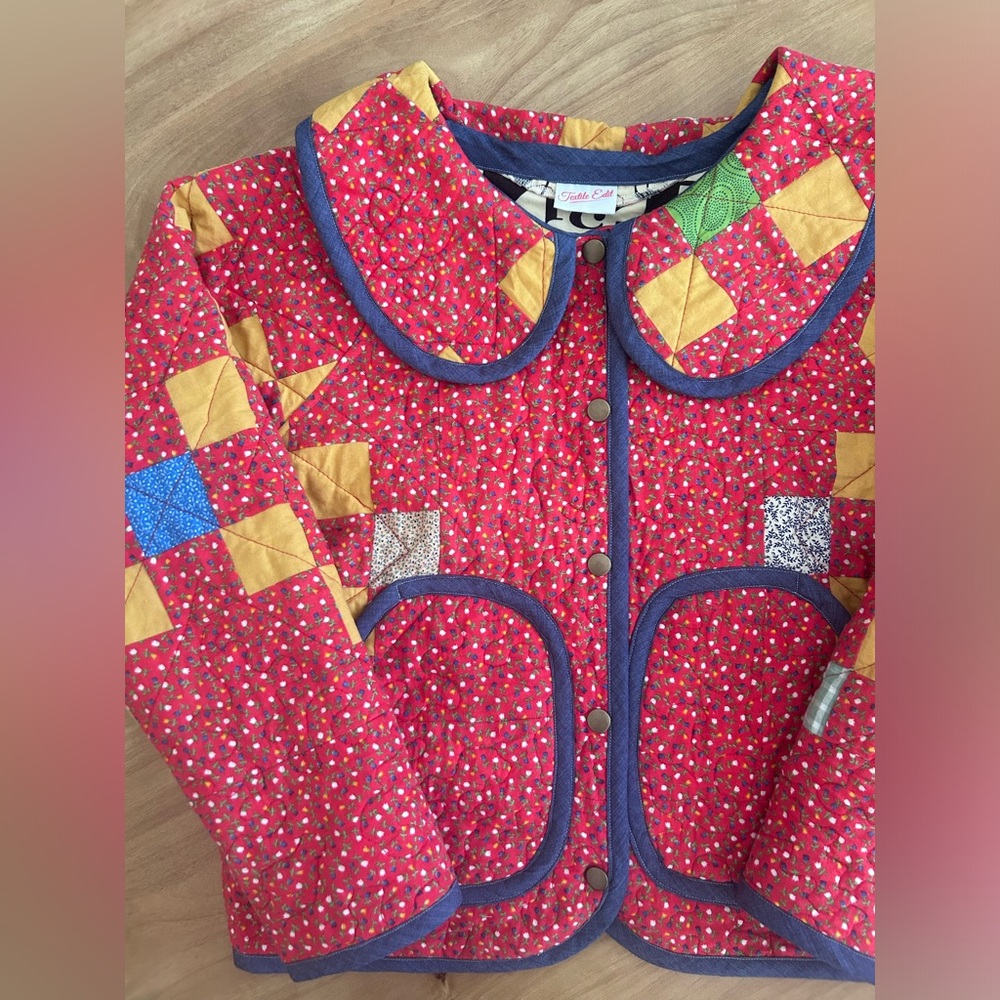 Handmade Upcycled Patchwork Quilt Jacket